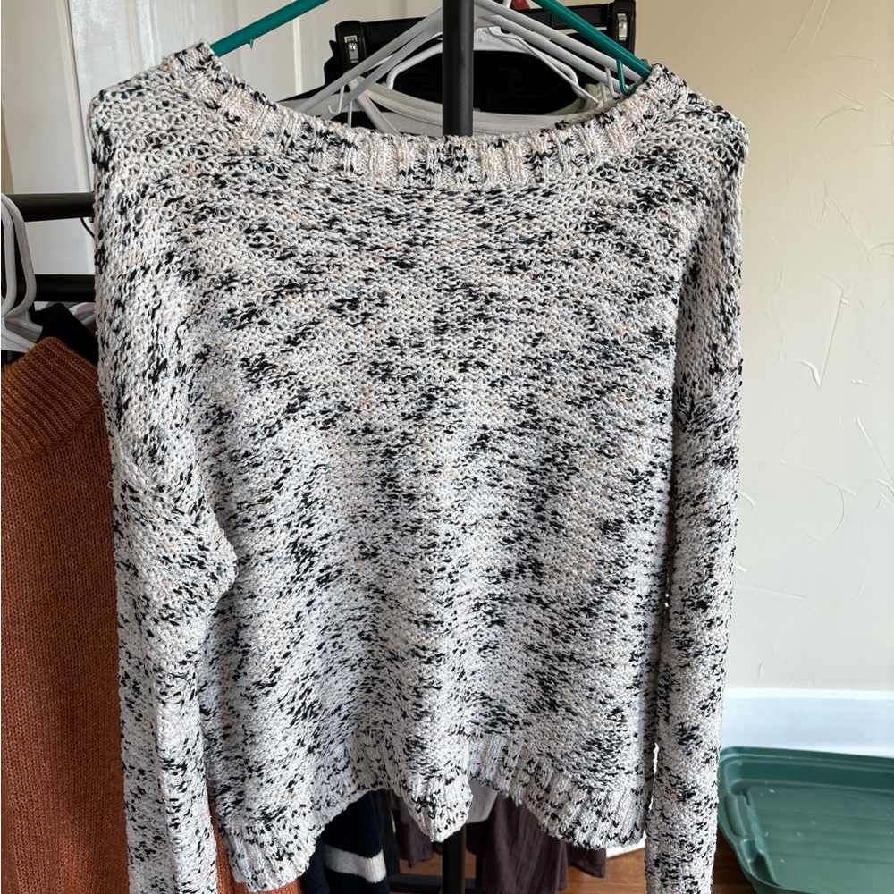 a new day Black and Cream Knit Sweater